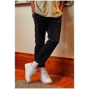 I Love Ugly - Cropped Slim Kobe Pand - Navy - Corduroy - Large